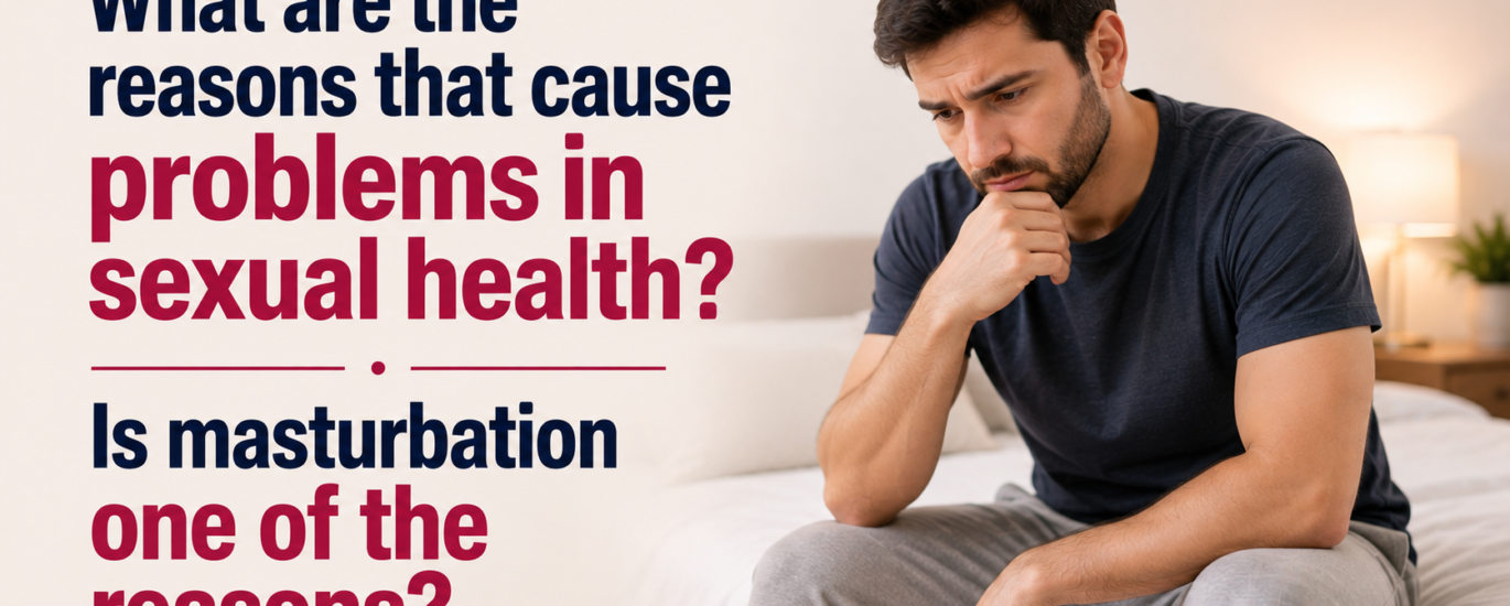 What are the reasons that cause problems in sexual health? Is masturbation one of the reasons?
